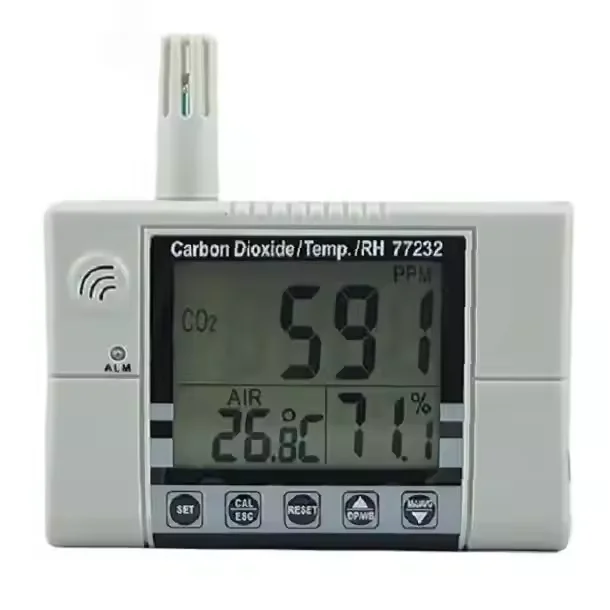 AZ77232 Wall-mounted Indoor Air Quality Monitor CO2 Humidity Meter Carbon Dioxide Tester