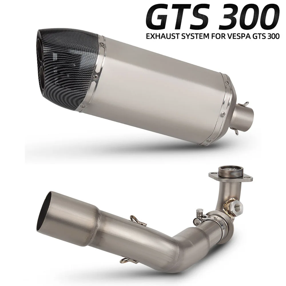 GTS300 Auspuffanlage für Vespa GTS300 Super/Touring GTS Super/SuperTech 300 2008-2020 Motorrad Auspuffrohre Schalldämpfer