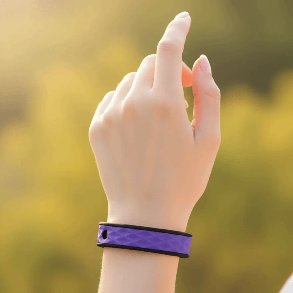 Silicone Anti Static Bracelet Adjustable Rhombic Negative Ion Wristband Wireless Waterproof Static Eliminator Bracelet Car