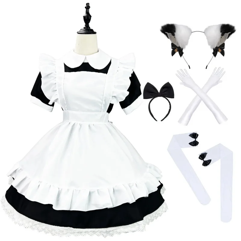

Anime Alice Employee Lolita Light Music Girl Halloween Cosplay Costume for Women