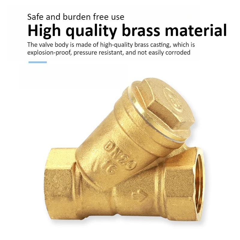 

Brass Y-shaped Thickened Filter 2/3/4/6 Points DN8 10 15 20 25 32 40 50 BSP Internal Thread, Used for Water Filter Ball Valve