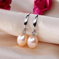 2025 New Arrivals Natural Freshwater Cultured Pearl Drop Earrings for Women 925 Sterling Silver Earrings Wedding Jewelry