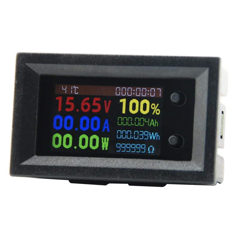 

Многофункциональный измерительный прибор 8-в-1: вольтметр, амперметр, измеритель мощности и энергии KWS, цифровой светодиодный ваттметр постоянного тока 0-200В 20А