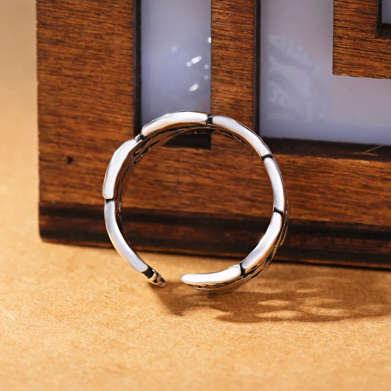 Moda 925 Sterling Silver Trzywarstwowe pierścionki rybne dla kobiet Regulowana luksusowa designerska biżuteria Oferty GaaBou — zdjęcie 4