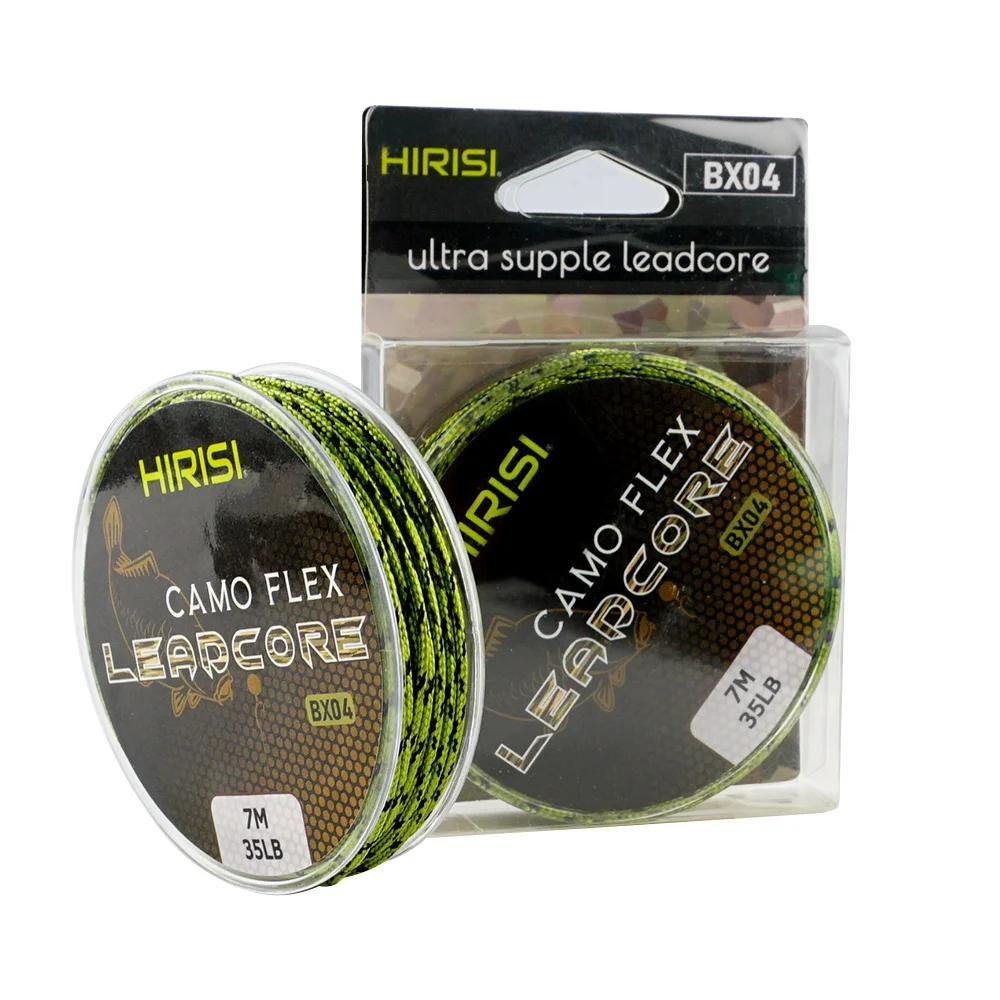 Hirisi BX04 2 Stück 7M 35LB Camo Leadcore Geflochtene Schnur für Hair Rig Herstellung Karpfenangelzubehör – Detail 6