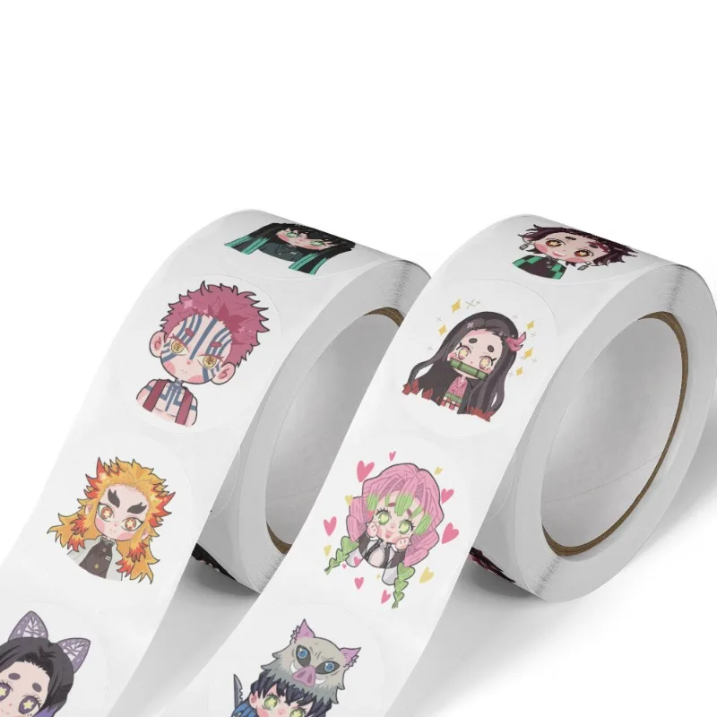 500 adet iblis Slayer Anime sızdırmazlık çıkartmalar telefon kılıfı sevimli Sticker paketi dizüstü cilt Kawaii hediye ambalaj sanat malzemeleri