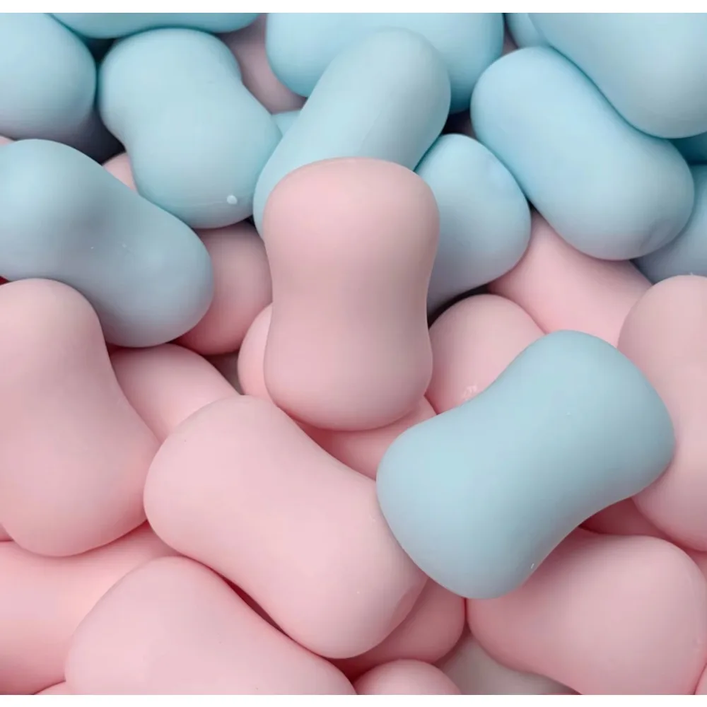 9JHandmade Simulated Soap Crispy Stress Ball - Fidget Squeeze Ball Round Block Filled ASMR Adult Anxiety Relief Toy image 5
