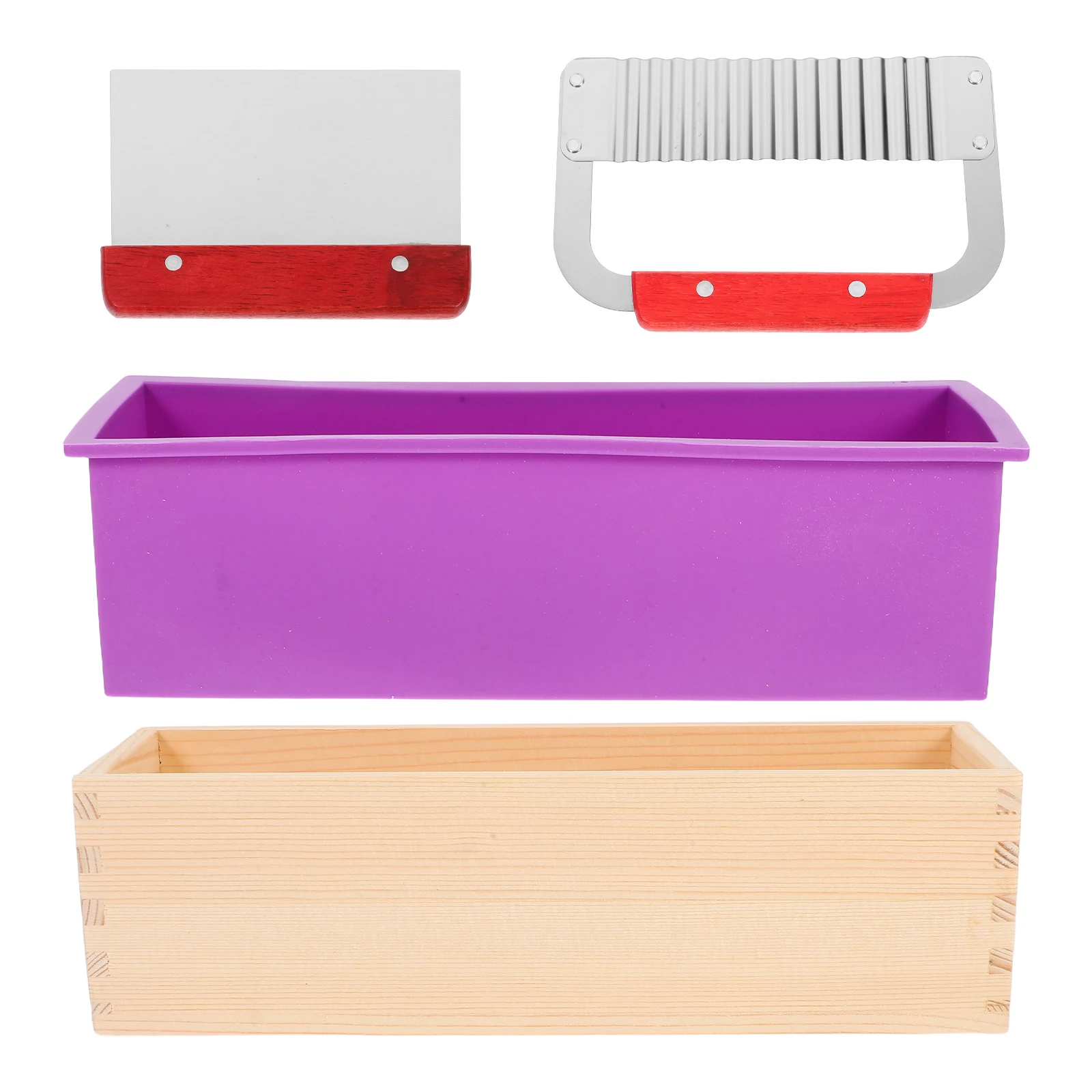 

1Set Flexible Silicone Soap Molds Kit Rectangular Loaf Mold DIY Handmade Soap Making Mold for Craft Projects Silicone Molds