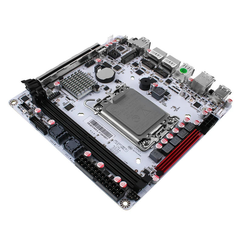 2024 Q670 Scheda madre NAS Mini ITX a 8 alloggiamenti Versione aggiornata LGA1700 Supporta processore intall 12-14 Gen DDR5 I226LM 2.5G con vPro