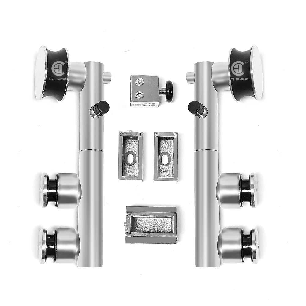 

Frameless Shower Door Systems Corner Folding Glass Door Hardware Stainless Steel Shower Enclosure Kit for Bathroom Screen