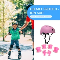 Rodilleras para niños, protector de muñeca, protección de seguridad con casco, protectores de muñeca para montar, accesorios deportivos 7 en 1 que absorben los golpes