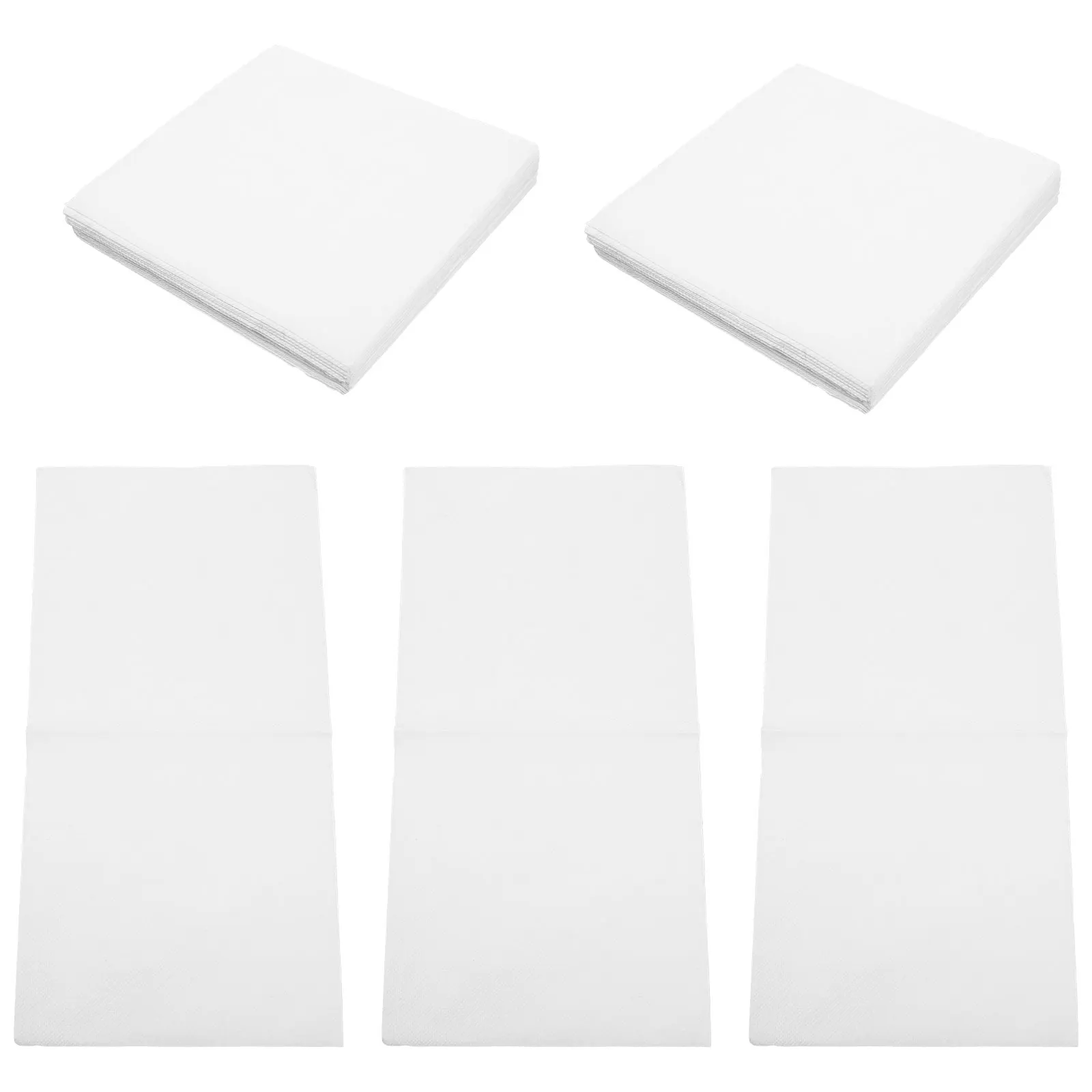 

80Pcs Square Dinner Napkins Disposable Soft Strong Wood Pulp Napkin for Events Hotels Western Restaurants Family Gatherings