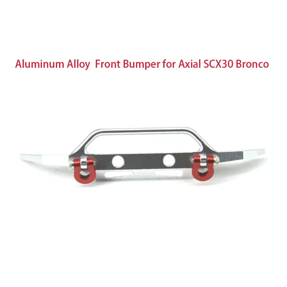 RC Car Aluminum Alloy Bumper Parts for Axial 1/30 SCX30 AXI-2048 Retrofit Upgrade Accessories