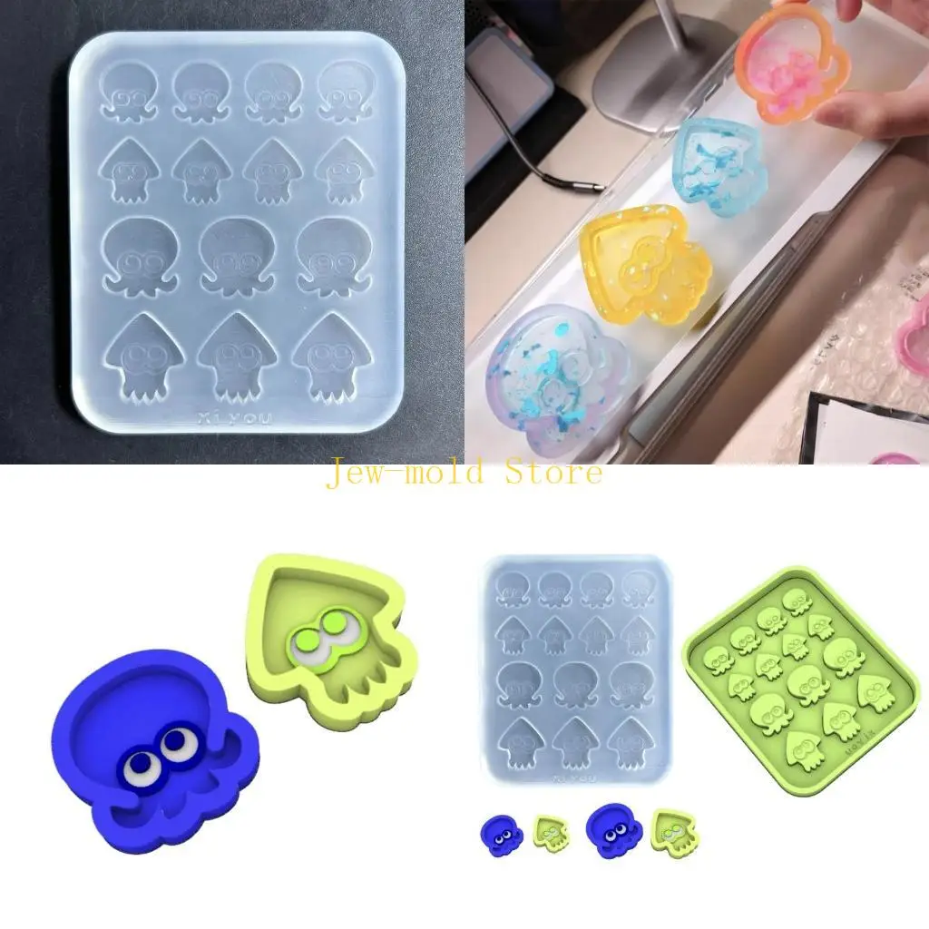 

C71B Resin Shaker Filling Mold,Silicone Sepiida Mold Epoxy Mold Filler Mold Casting Filling Mold for Jewelry Making