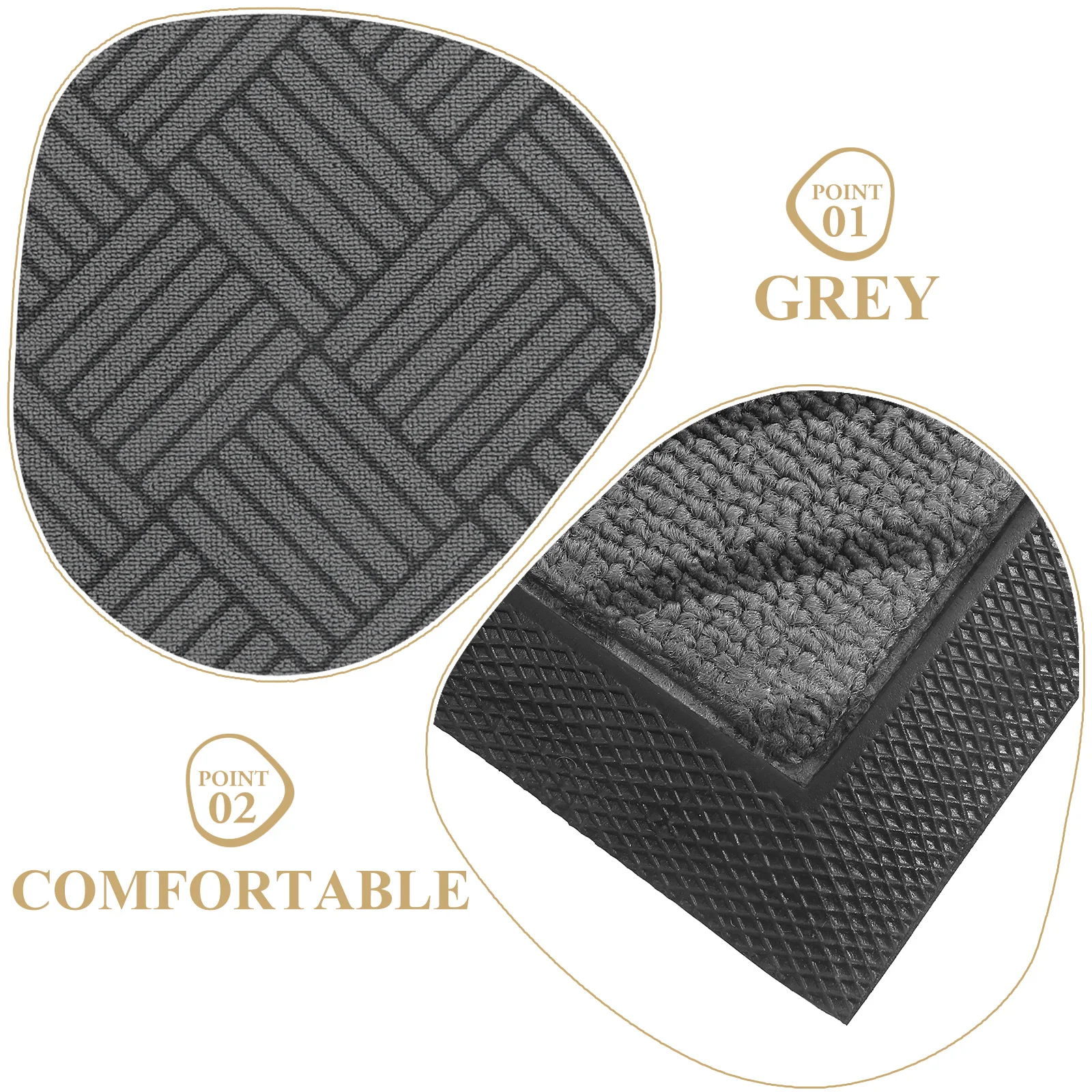 

Non-slip Floor Mat Mats for Back Door Outdoor Entrance Indoor Doormats Anti-skid Entry