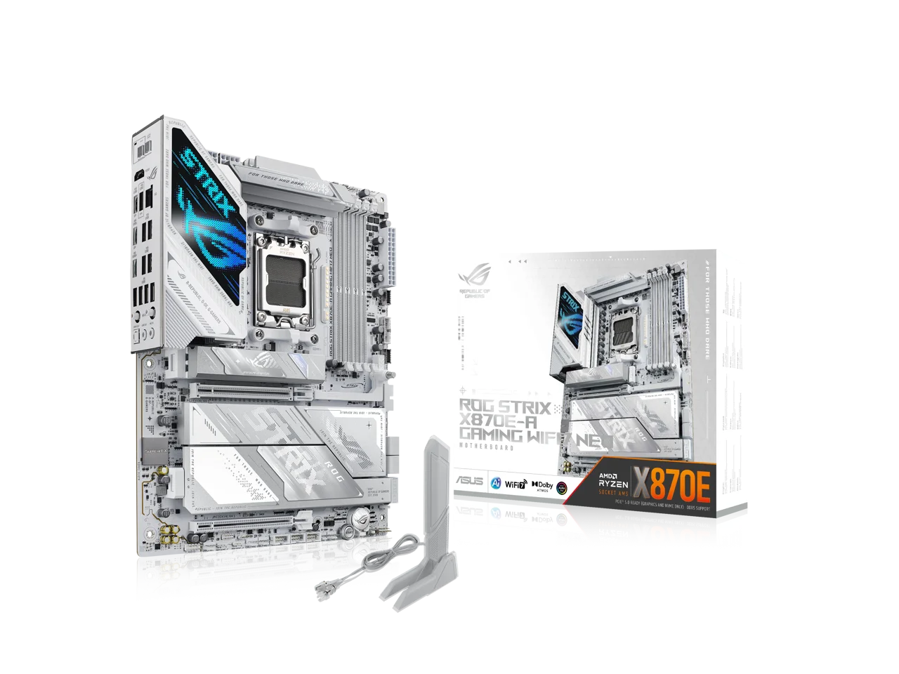 Placa-mãe ASUS ROG STRIX X870E-A GAMING WIFI7 - DDR5 e USB4