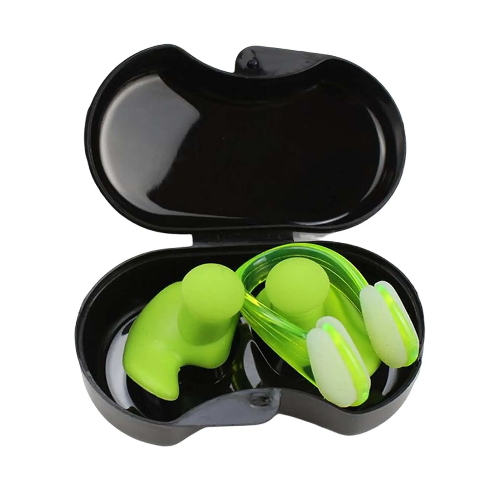 Swimming Ear Plug and Nose Clip, Silicone Swimming Earplugs, Waterproof Ear Nose Protector, Nose Plug for Bathing