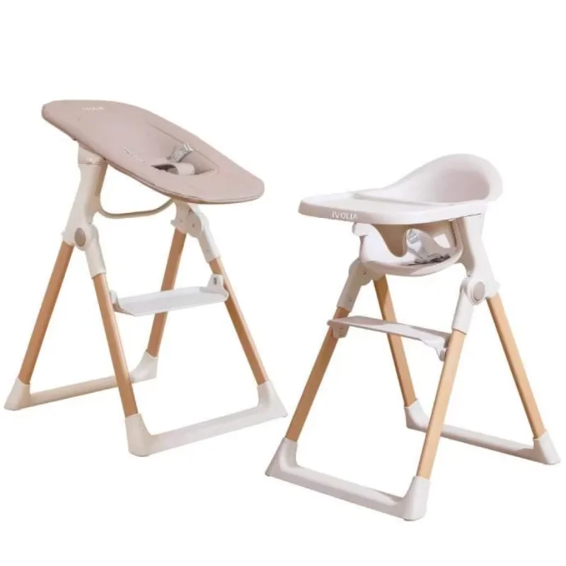 EN12790 Modern safe & easy operable wooden  high dining chair for babys & toddlers with removable tray