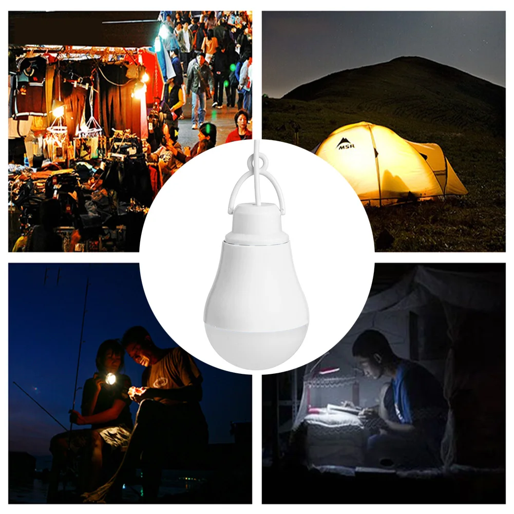 1pc Light Mobile Power Camping Lamp USB 5W LED Portable Dormitory Reading Bulb USB Cold White Energy Saving Outdoor Laptops