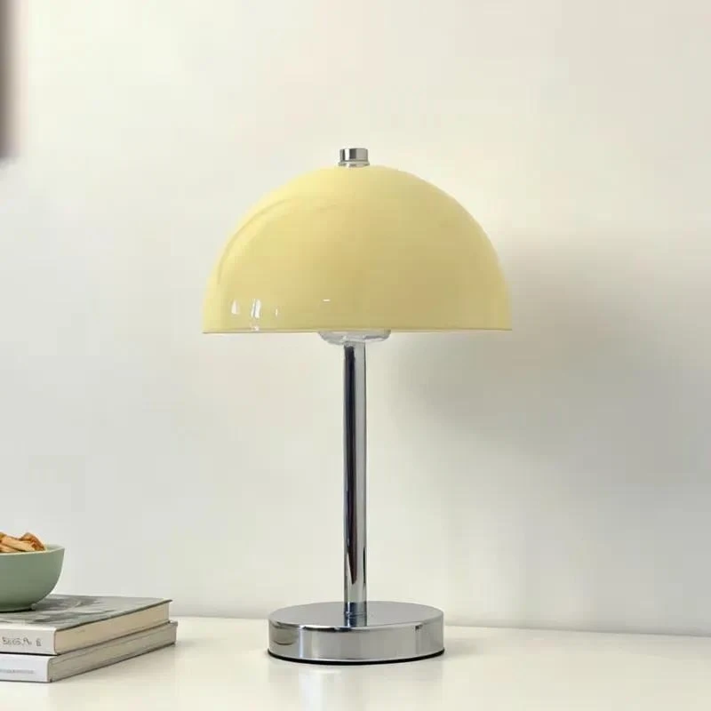 Nordic Mushroom Desk Lamp Simple Cream Style Table Light for Bedroom Study Living Room Home Soft Decoration