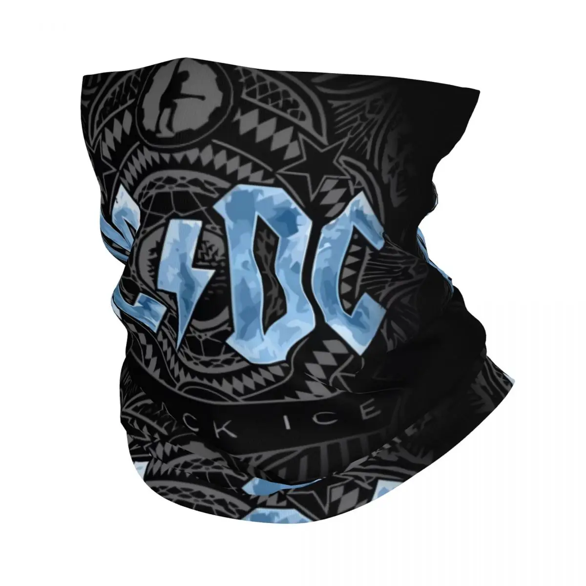 AC DC Heavy Metal Bandana Cuello Polaina Impreso Wrap Máscara Bufanda Multiuso Diadema Montar Unisex Adulto Lavable