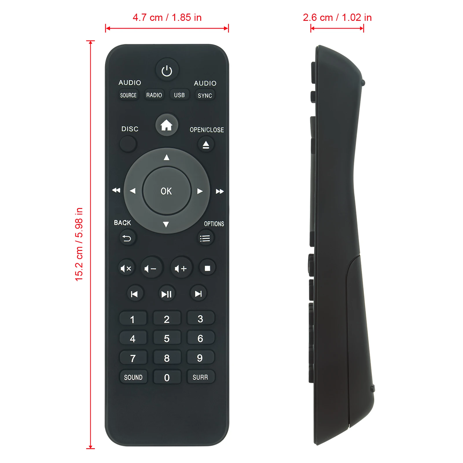 Remote Control RC-2802 fit for Philips Blu-ray DVD Player Bdp2985 HTD5540/12 HTD3510/12 HTD3250/12 Home Theater