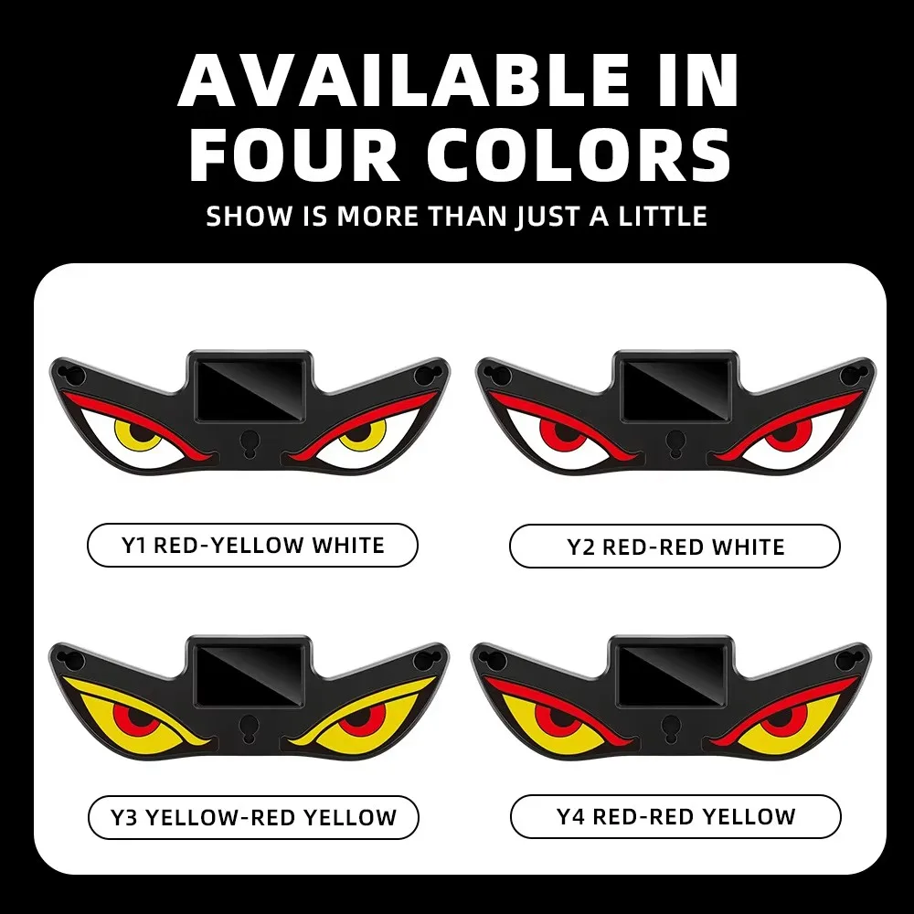 Solar Powered Car Neon Light Wireless Cool DEMON EYE Led Ambient Light Suction Cup USB Rechargeable Atmosphere Breathing Lamp