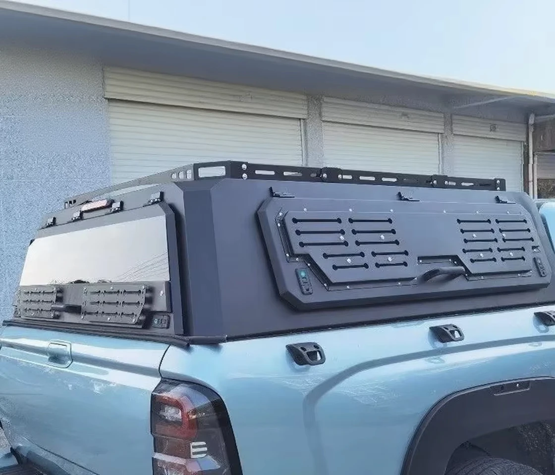 High Quality Aluminum Alloy Tonneau Cover Waterproof Truck Top Foldable Off-Road Pickup Hardtop for Great Wall Extended King