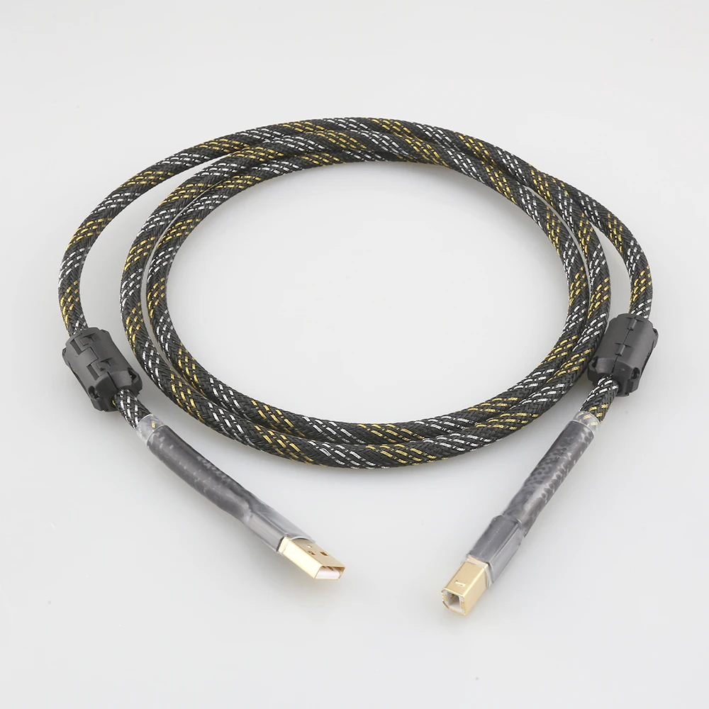 HIFI USB Cable 4N OFC USB Type A To B Data Cable HiFi USB Audio Video Cable DAC PC