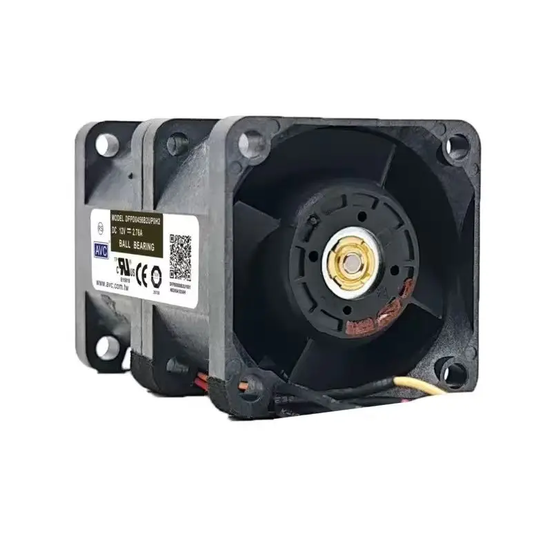 For AVC DFPD0456B2UP0H2 40x40x56mm DC 12V 2.76A Dual Motor PWM Extreme Airflow Server Fan