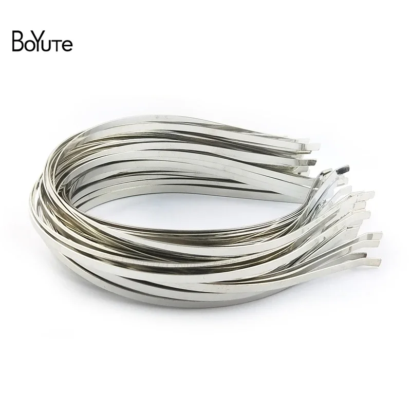 

BoYuTe (100 Pieces/Lot) 3-4-5-6-7-10MM Metal Iron Hair Band Factory Supply Hairband Base Women Headband Jewelry Materials