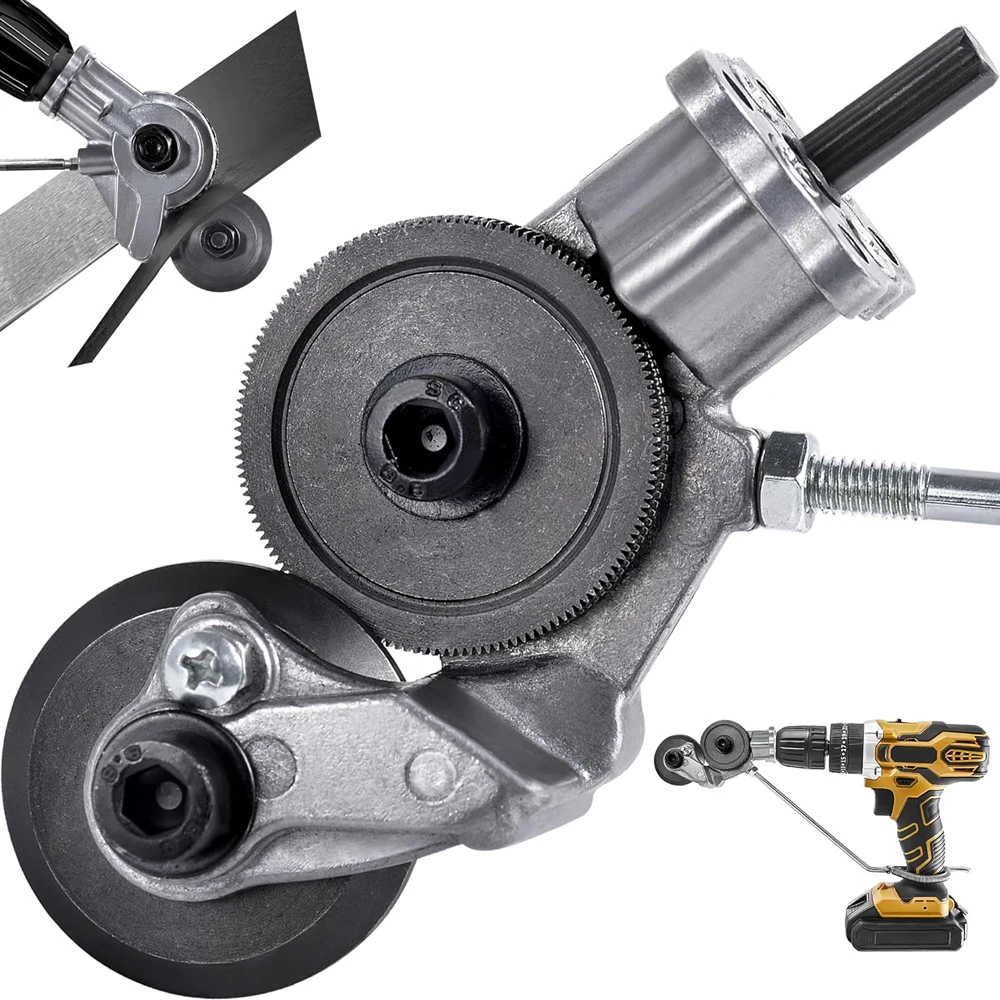 Metal Elétrico Nibbler Broca Anexo com Adaptador Folha Faça Você Mesmo Metal Cutter Corte de Cobre