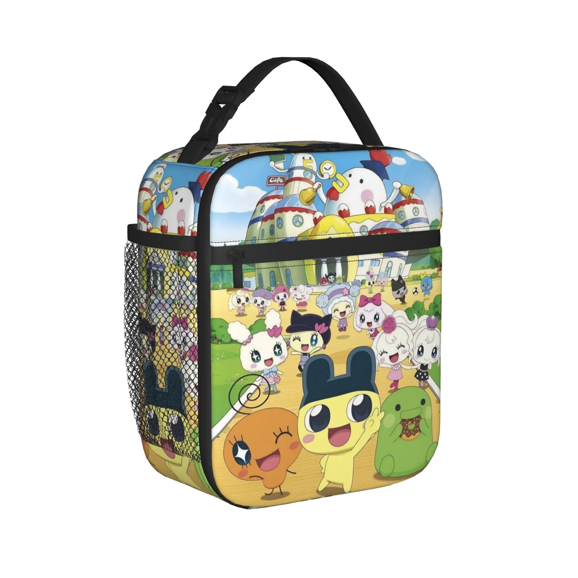 

Insulated Lunch Bag Tamagotchis Cartoon Games Merch Lunch Food Box Causal Cooler Thermal Bento Box For Travel