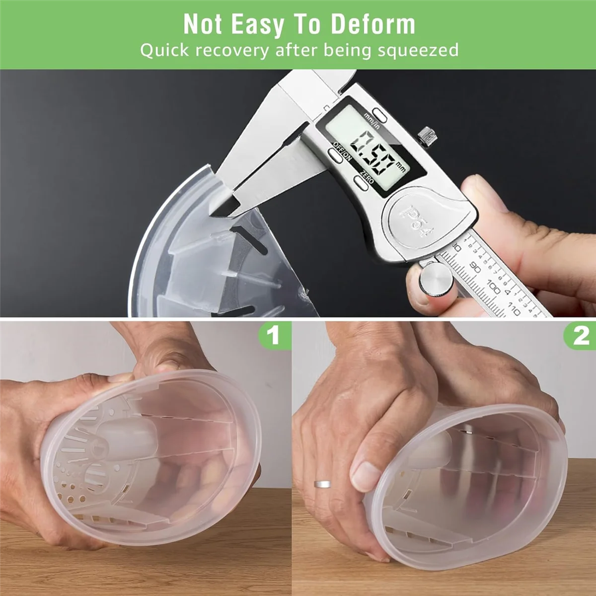 New 6 Inch Transparent Plastic Garden Pots Self Watering Planters, 5 Pack Plastic Nursery Plant Pots with Deep Reservior