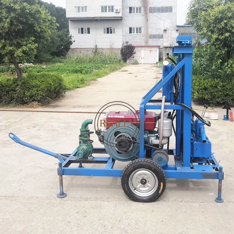 2022 Popular 22 Horsepower Diesel Drill Machine Rigs Home Drilling Rig Water Well  Rige Diamond Core