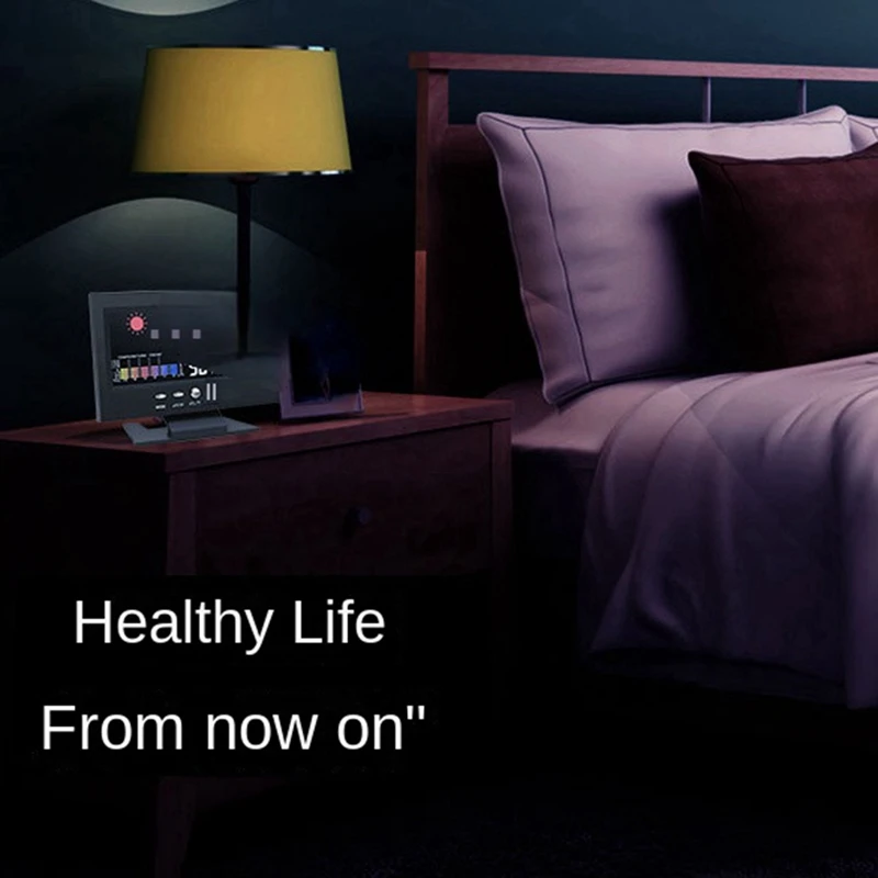 1 комплект, ЖК-цветной экран, цифровой повтор, будильник, температура, влажность, время, дата, дисплей, часы, домашний черный