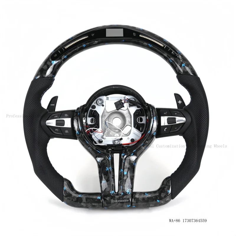 For Bmw F01 F06 F10 F11 F15 F20 F21 F22 F30 F80 F82 E90 E70 E91 E92 E93 E60 Forged Carbon LED Display Customized Steering Wheel