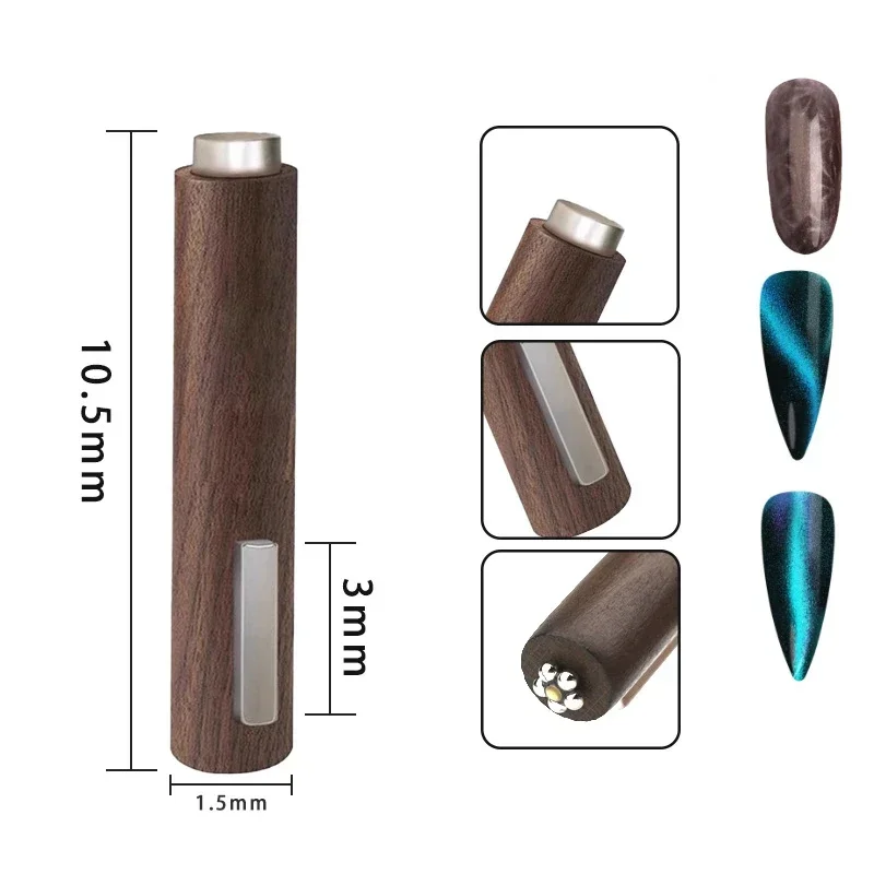 3 In 1 Multifunctional Strong Cat Eye Magnet UV/LED Gel High Quality Nail Magnetic Stick Manicure Art Design Tools Nail Magnet