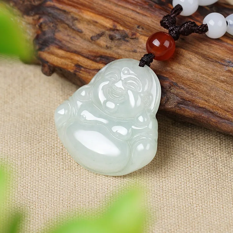 Ice Glutinous Seed Bottle Guanyin Men's Pendant Women's Maitreya Buddha Pendant