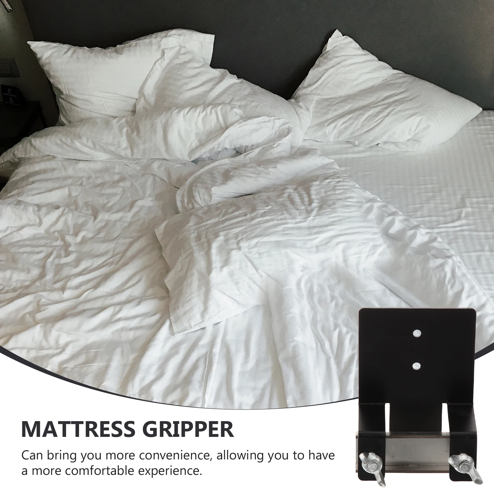 

1 set Adjustable Non-Slip Mattress Stoppers Anti-Slide Fixer for Bed Frame Steel Holder Mattress Baffle Stopper Bed Frame