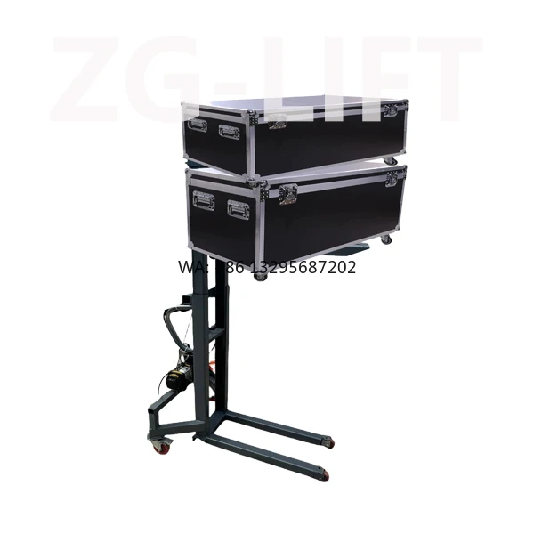 

Mini Forklift Truck Self-Loading Electric Stacker for Loading Stage Light and Sound Box