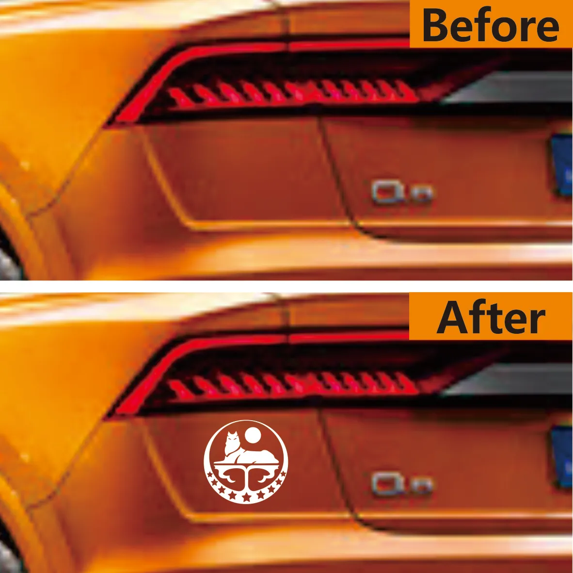 Varie dimensioni lupo ceceno adesivo per auto divertente decalcomania in vinile bianco/nero per adesivi per auto auto styling decorazione per auto