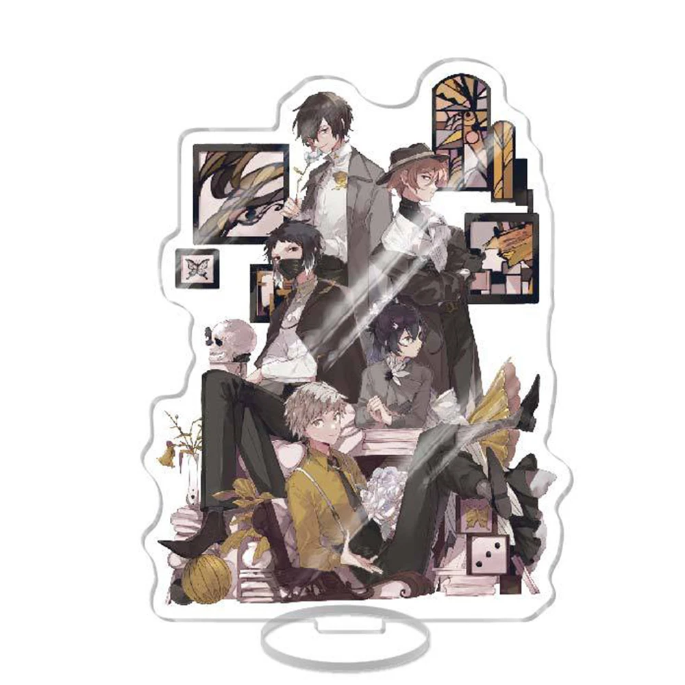 Anime Bungou Stray Dogs Acrylic Stand Anime Figure Dazai Osamu Nakahara Chuuya Desktop Decoration Ornament Props