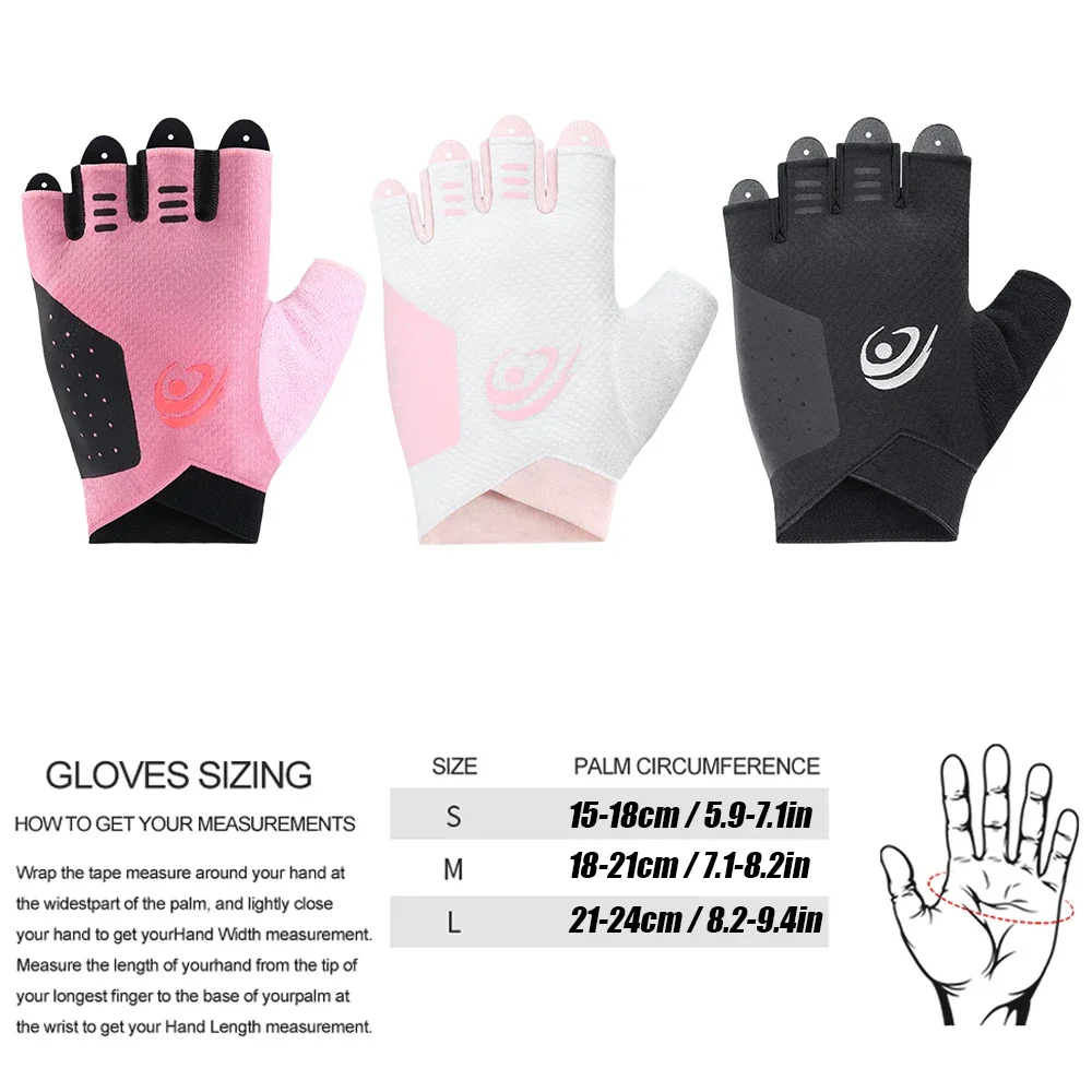 Weightlifti Gym Gloves Fitness Training Fingerless Men Women Bodybuilding Exercise Sports Gloves Cycling Anti Slip Breathable