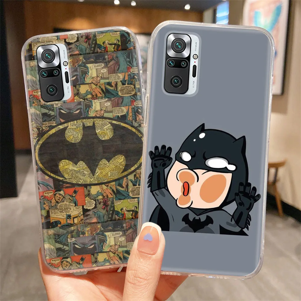 G-17 Batman Transparent Case for LG Velvet Stylo 6 V40 V50 V60 Q52 Q61 K92 K9 K61 K62 G8 Plus ThinQ