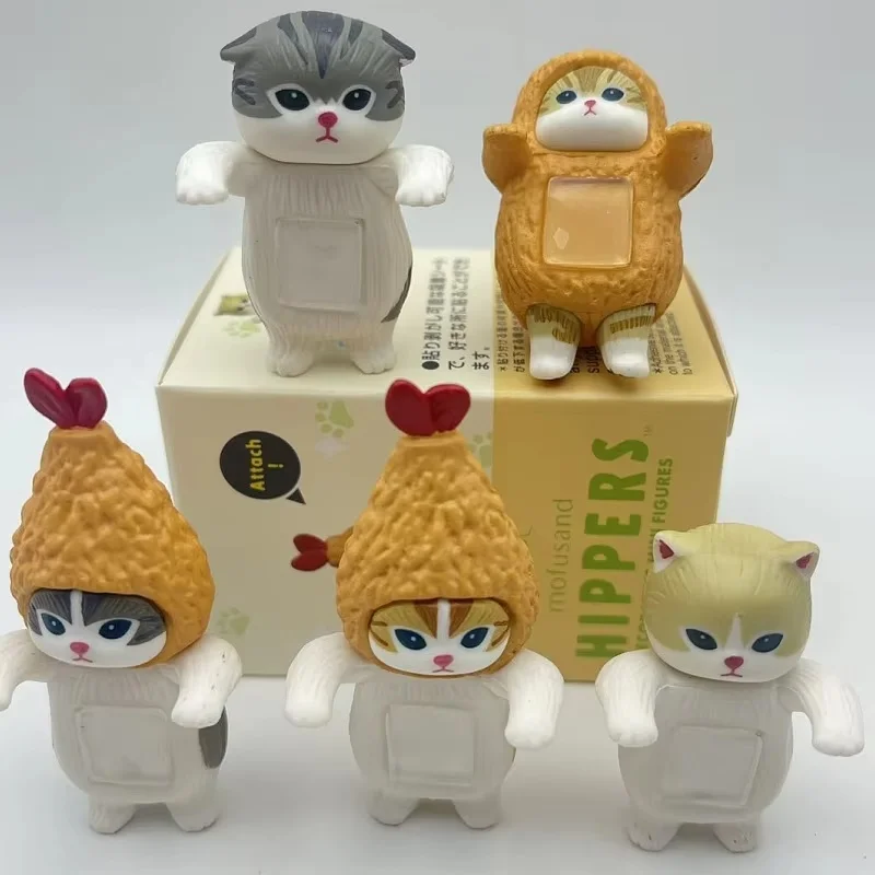

Anime Mofusand Blind Box Hippers Cats Figures Fried Shaimp Gashapon Cosplay Action Figures Kawaii Ornaments Model Toys Gifts