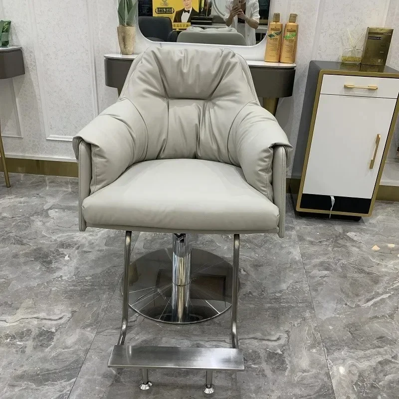 Barber Luxury Simple Perm Chair Lift Hair Salon Hair Dyeing Barber Chair Silla De Barbería Salon Furniture GM212 Hairdressing