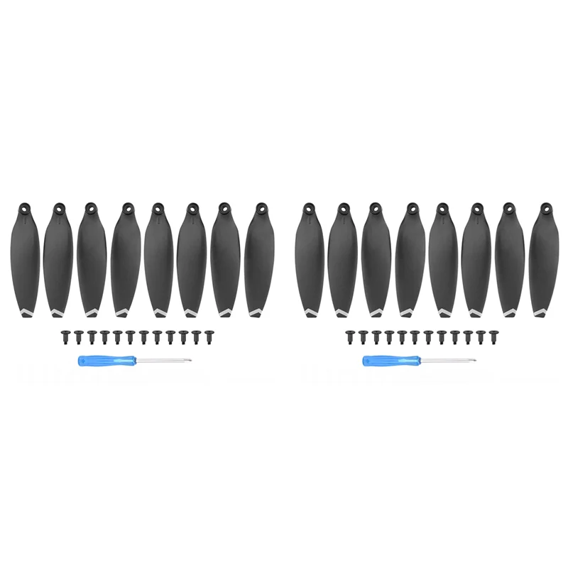 BTLIFE-16Pcs Propeller Für FIMI X8 Mini Leichte Requisiten Ersatzteil Quick-Release Propeller, Weiß Rand