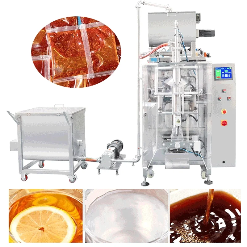 آلة تعبئة نماذج متعددة آلة تعبئة وتغليف العسل السائل الأوتوماتيكية عالية الكفاءة