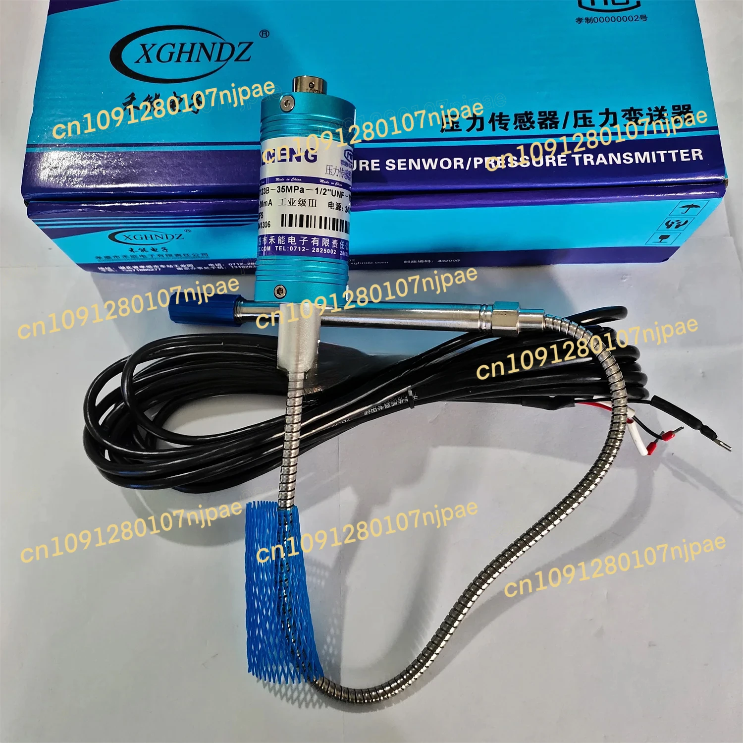 

1PCS HENENG PT123B-35MPa-1/2 4-20mA HENENG High Temperature Melt Pressure Transmitter Sensor